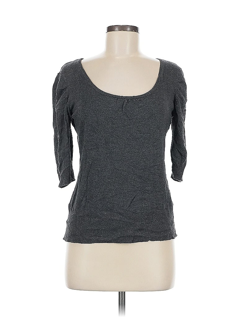 Pre-owned Ab Studio Cardigan Sweater In Gray