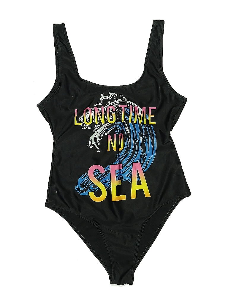 Pre-owned Unbranded One Piece Swimsuit In Black