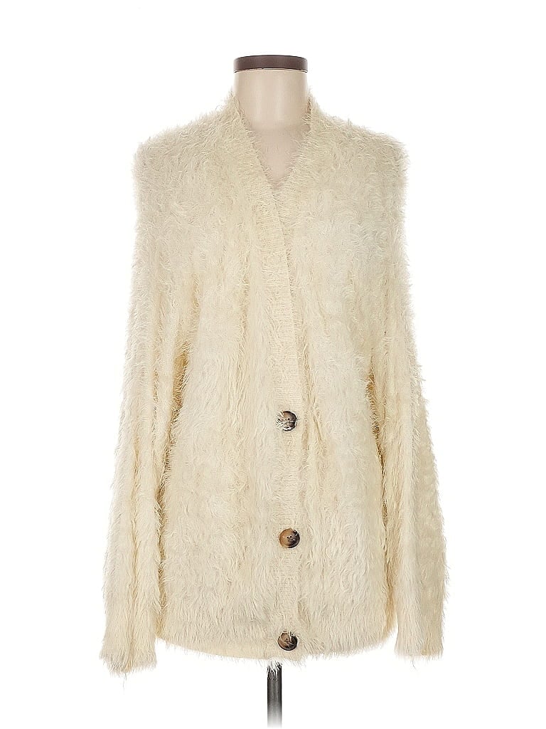 Pre-owned Very J Cardigan Sweater In White