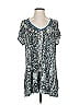 Assorted Brands Teal Short Sleeve Blouse Size 4 - photo 1