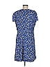 Leifnotes 100% Polyester Print Blue Casual Dress Size M - photo 2