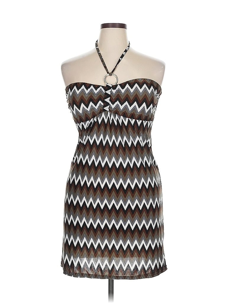 Pre-owned Cristinalove Casual Dress In Brown