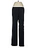 Ecru Solid Black Dress Pants Size 8 - photo 1