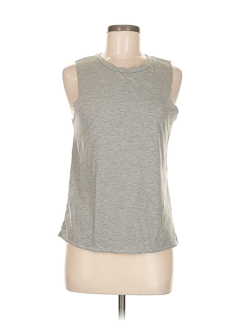 Pre-owned Assorted Brands Sleeveless T-shirt In Gray