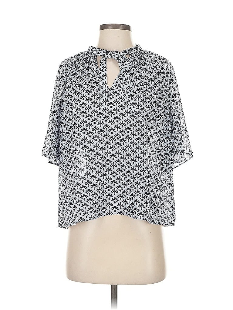 Pre-owned Ann Taylor 3/4 Sleeve Blouse In Black