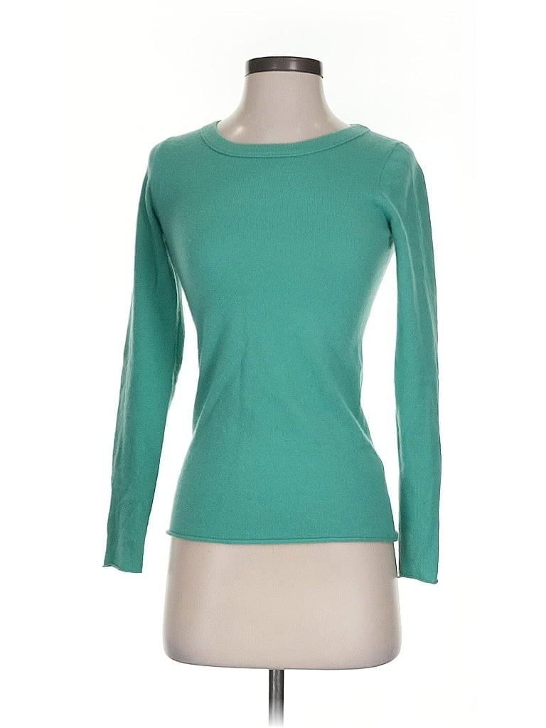 Pre-owned J.crew Collection Cashmere Pullover Sweater In Blue