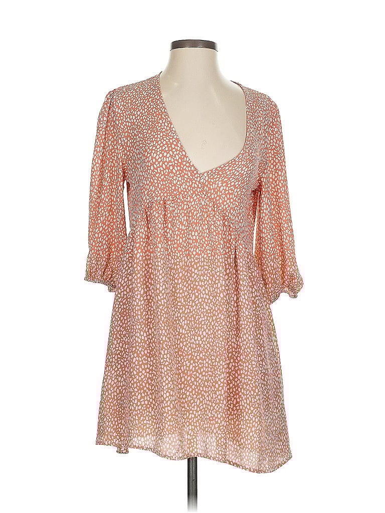 Pre-owned Velvet Torch Casual Dress In Orange