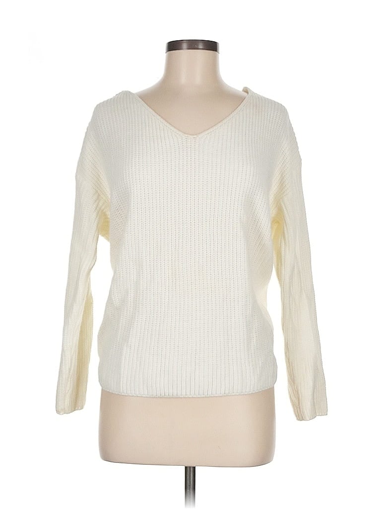 MIRACLE Pre-owned Pullover Sweater In White