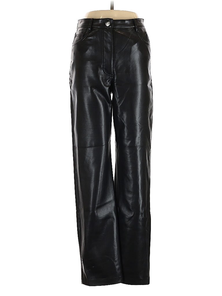 Pre-owned Wilfred Faux Leather Pants In Black
