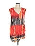Moon & Sky 100% Rayon Tie-dye Orange Sleeveless Blouse Size M - photo 1