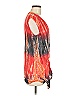 Moon & Sky 100% Rayon Tie-dye Orange Sleeveless Blouse Size M - photo 4
