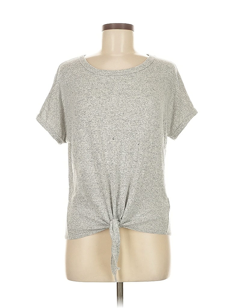 Pre-owned Caution To The Wind Short Sleeve T-shirt In Silver