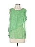 HD in Paris 100% Polyester Green Sleeveless Blouse Size 12 - photo 1