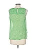 HD in Paris 100% Polyester Green Sleeveless Blouse Size 12 - photo 2