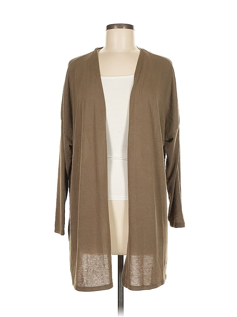ANDREE BY UNIT Pre-owned Cardigan Sweater In Brown