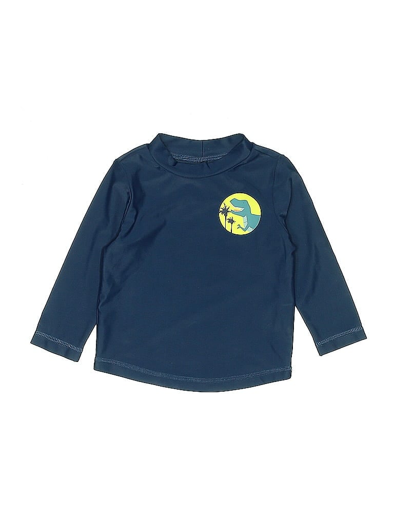 Pre-owned Just One You Made By Carter's Babies' Long Sleeve Top Blue Tops