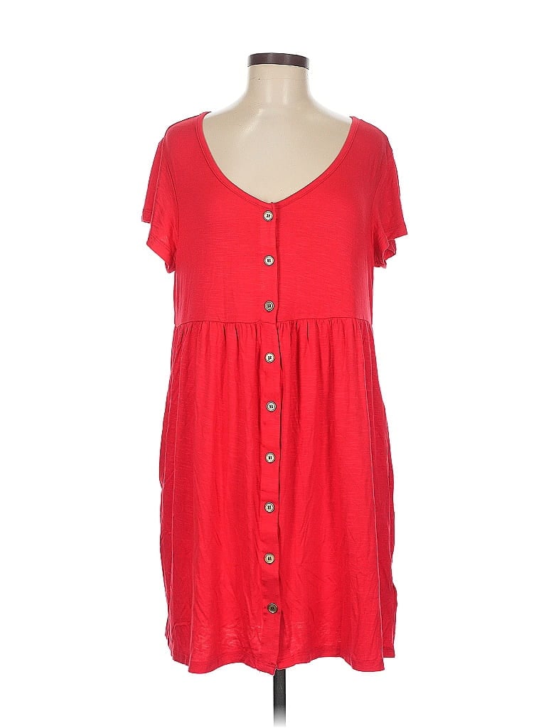 Pre-owned Lularoe Casual Dress In Red