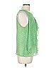 HD in Paris 100% Polyester Green Sleeveless Blouse Size 12 - photo 4