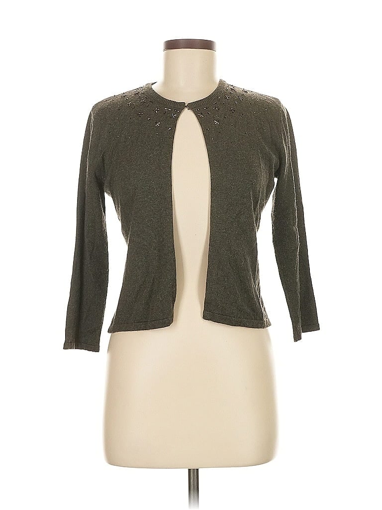 LAUNDRY BY SHELLI SEGAL Pre-owned Cardigan Sweater In Gray