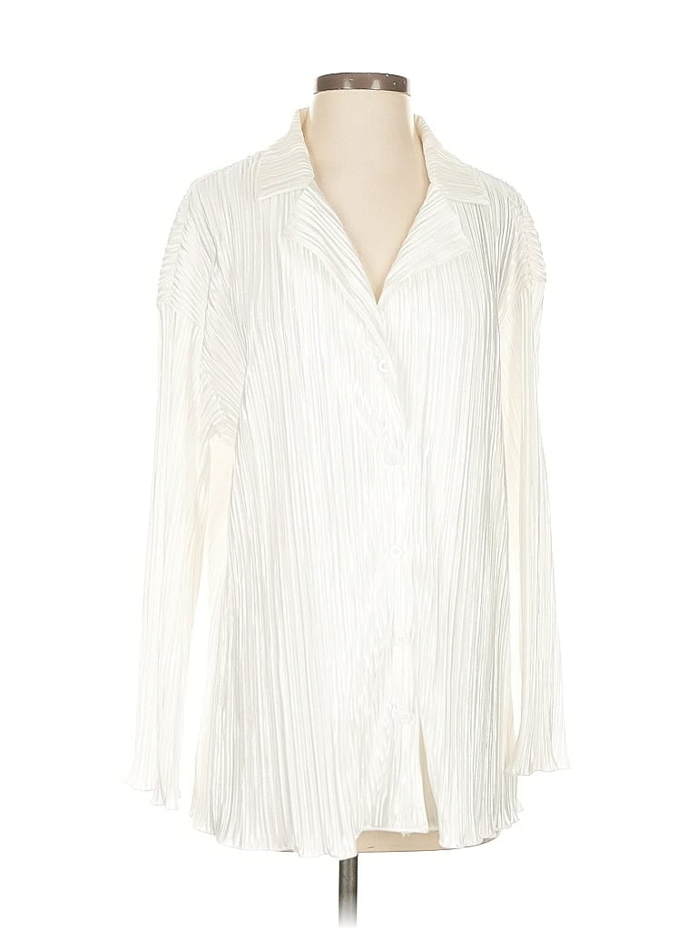 UNBRANDED Pre-owned Long Sleeve Blouse In White