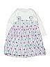 Unbranded 100% Polyester Hearts White Dress Size 130 cm / US 8 - photo 1