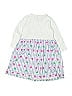 Unbranded 100% Polyester Hearts White Dress Size 130 cm / US 8 - photo 2