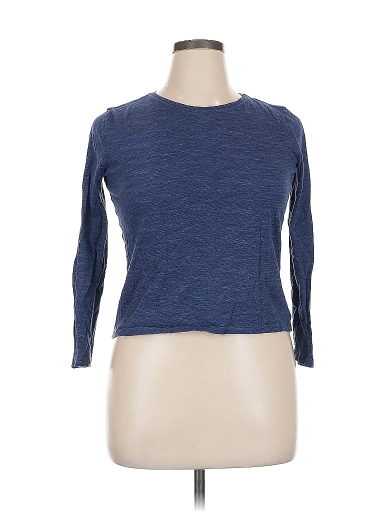 OLD NAVY Pre-owned 3/4 Sleeve T-shirt In Blue