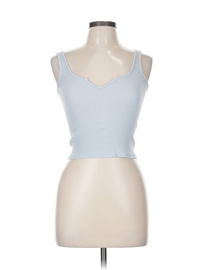 Pre-owned Brandy Melville Tank Top Gray Strapless Neckline Tops