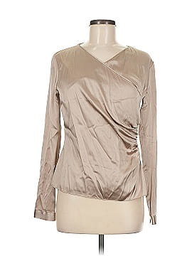 Ralph Lauren Black Label Long Sleeve Silk Top