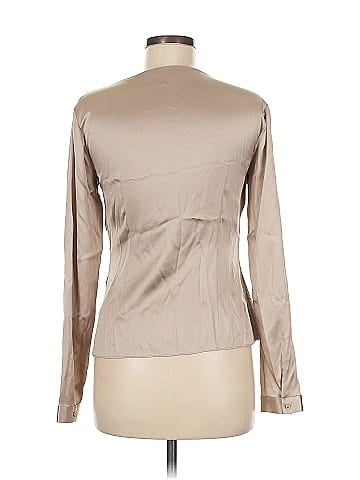 Ralph Lauren Black Label Long Sleeve Silk Top (view 2)