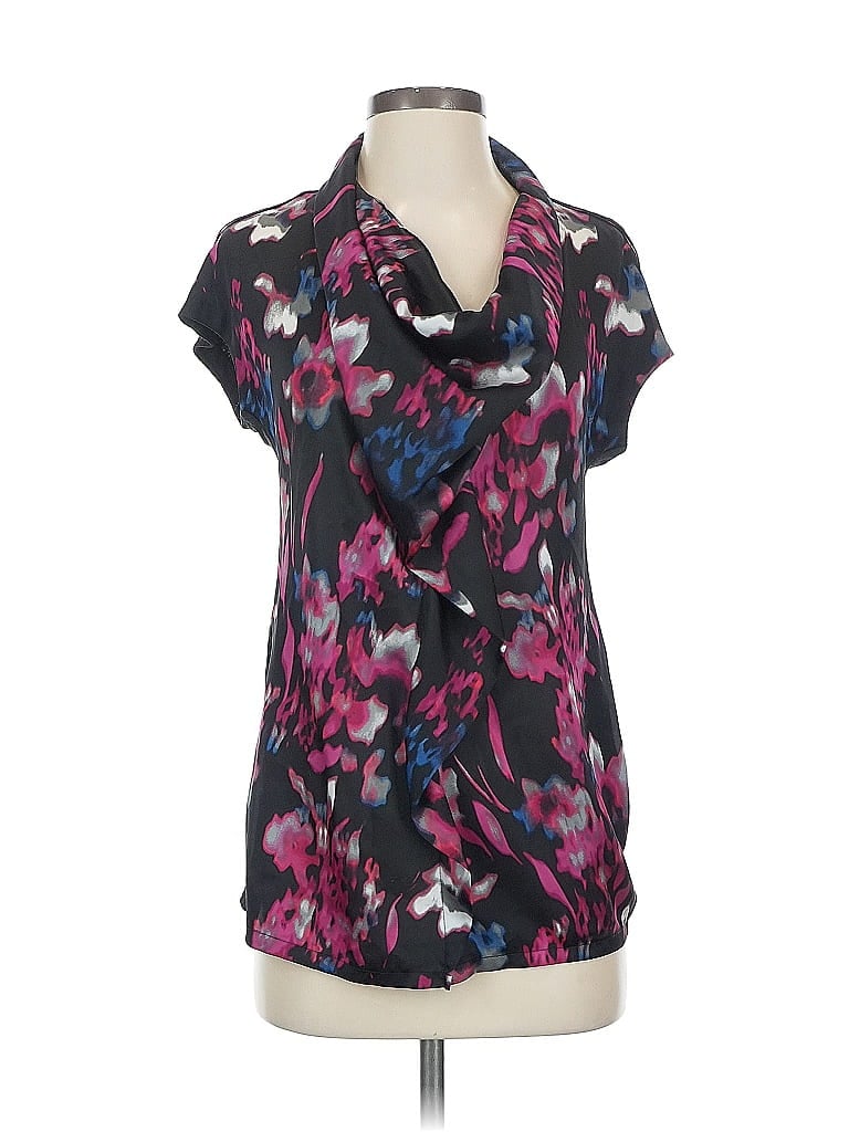ALFANI Pre-owned Short Sleeve Blouse In Black
