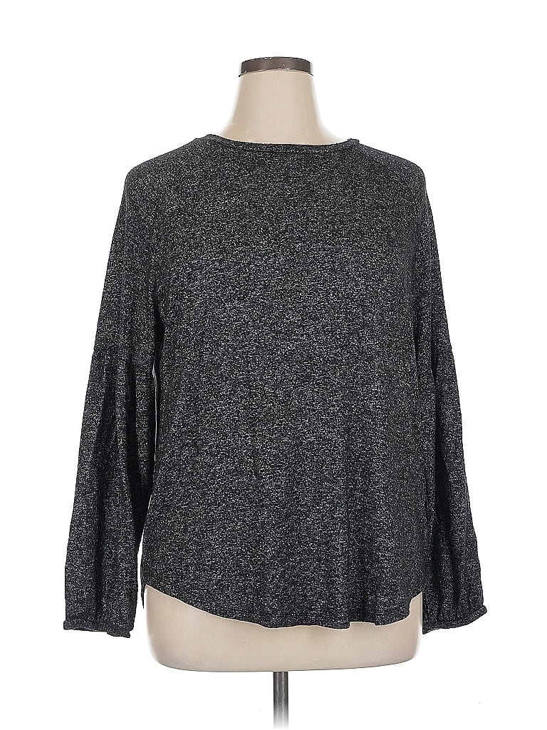 Pre-owned Old Navy 3/4 Sleeve T-shirt In Gray