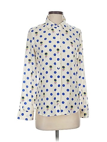 Equipment Long Sleeve Silk Top (view 1)
