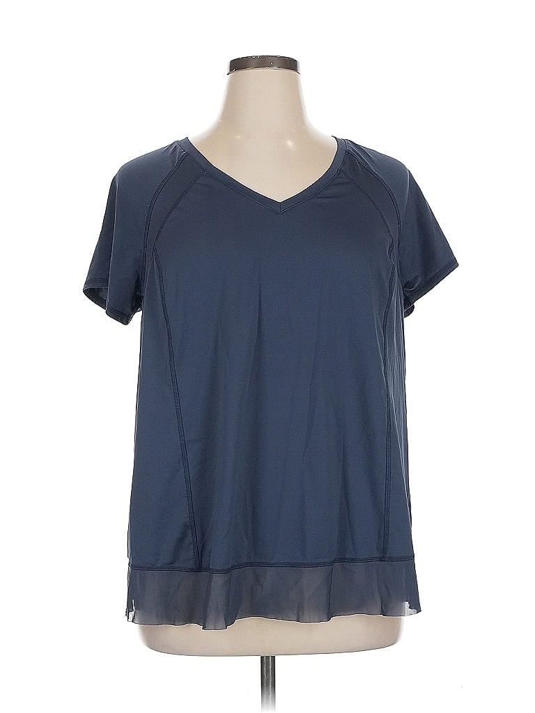 Pre-owned Livi Active Short Sleeve T-shirt In Blue
