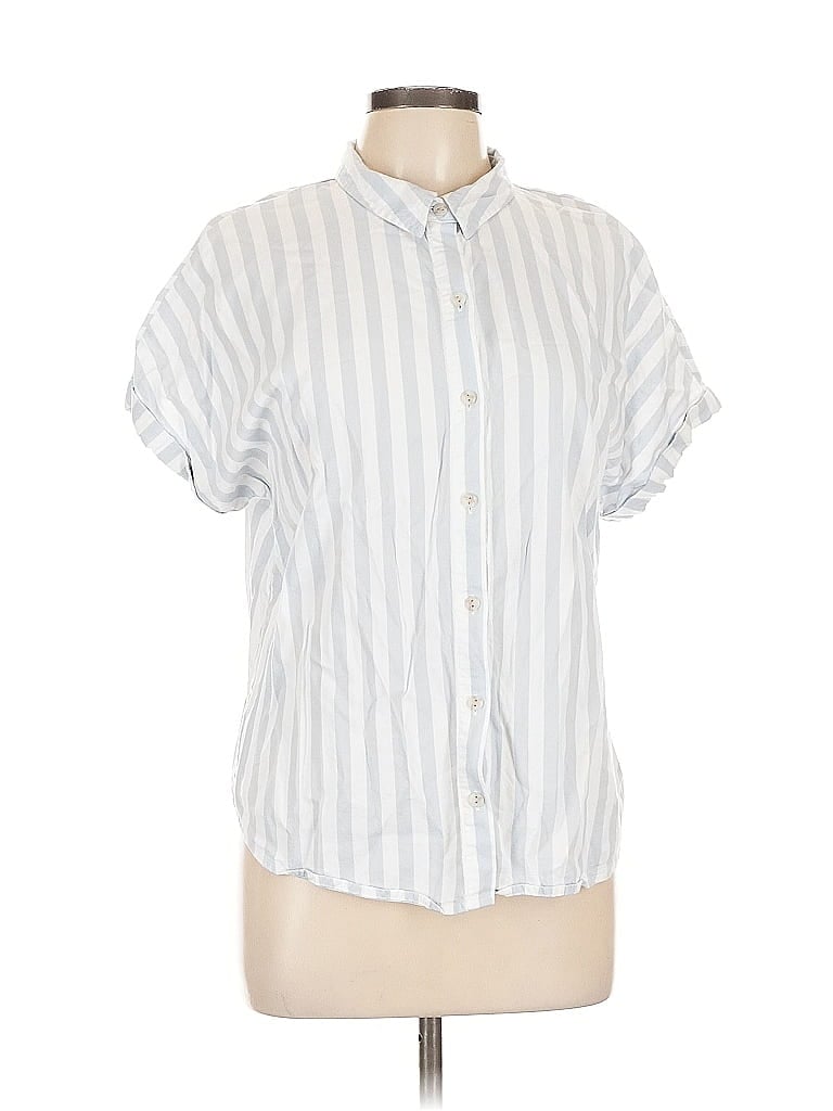UNIVERSAL THREAD Pre-owned Short Sleeve Blouse In White