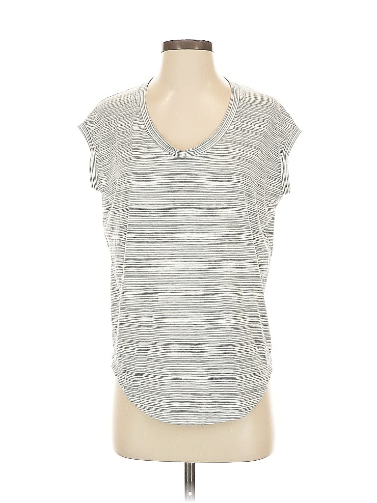 Pre-owned Athleta Short Sleeve T-shirt In Gray