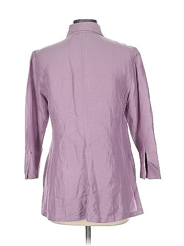 Linda Allard Ellen Tracy 3/4 Sleeve Button-Down Shirt (view 2)