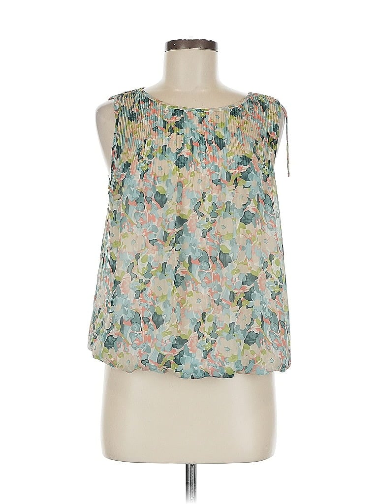 Pre-owned Max Studio Sleeveless Blouse In Green