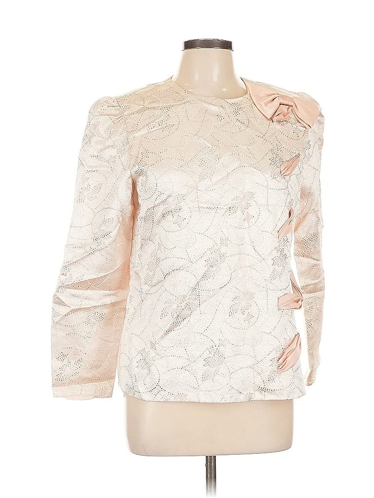 Pre-owned Patra 3/4 Sleeve Blouse In Pink