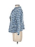Lafayette 148 New York Print Blue Wool Blazer Size 8 - photo 5