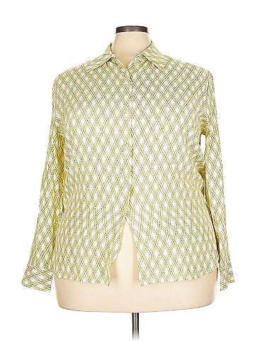 Peter Nygard Long Sleeve Silk Top (view 1)