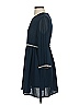 GOLDIE 100% Polyester Solid Blue Casual Dress Size S - photo 5