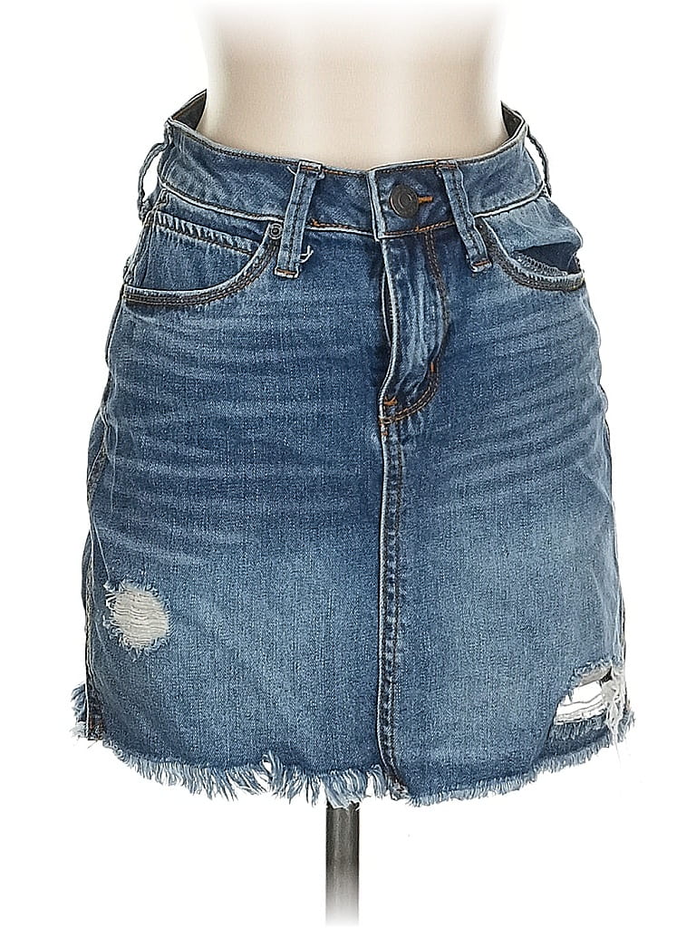 Pre-owned Mudd Denim Skirt In Blue