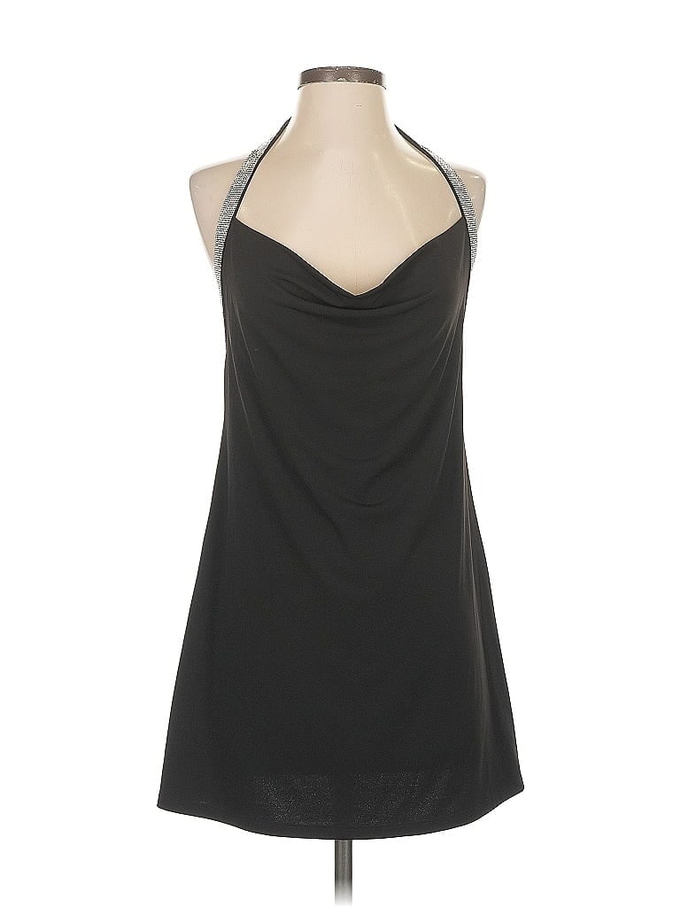 Pre-owned Mng Sleeveless Top Black Halter Neckline Tops