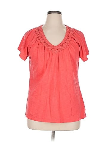 JM Collection Short Sleeve Blouse (view 1)