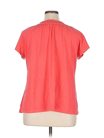 JM Collection Short Sleeve Blouse (view 2)