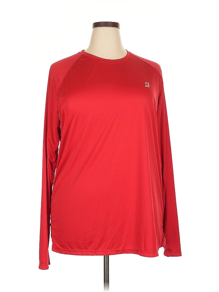 Pre-owned Assorted Brands Long Sleeve T-shirt In Red
