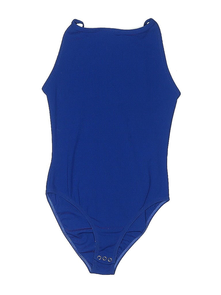 TOPSHOP Pre-owned Bodysuit In Blue