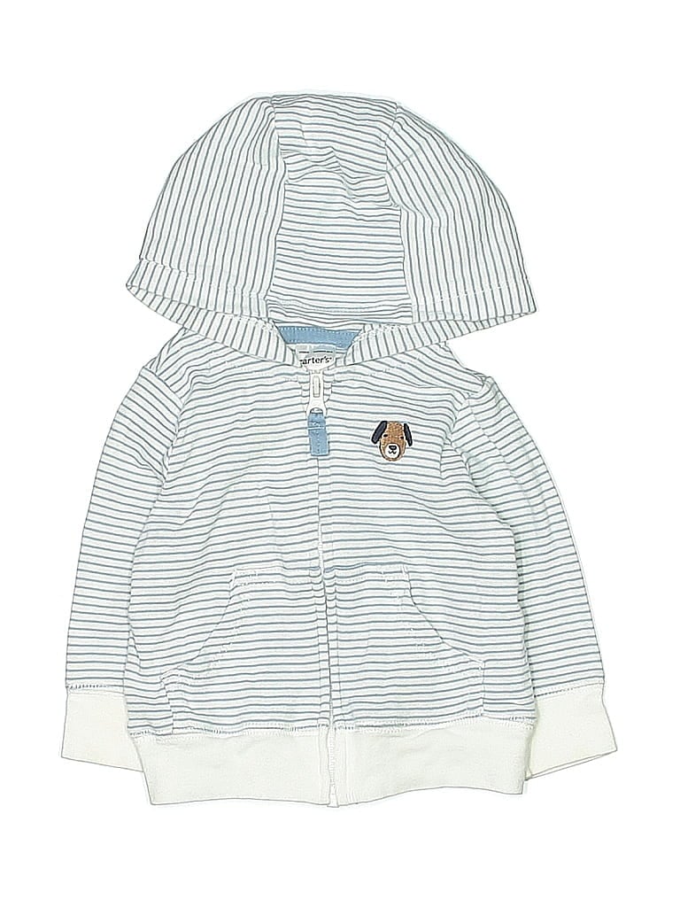 Click to view more detailed imagery on our partner's website Pre-owned Carter's Babies' Zip Up Hoodie In White