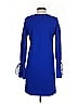 Halogen Solid Blue Casual Dress Size XS - photo 2
